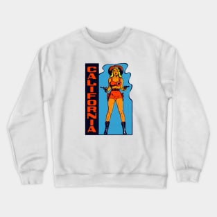 1960s California Cowgirl Crewneck Sweatshirt